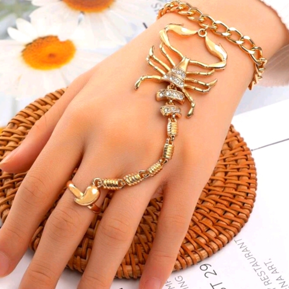 SCORPION GOLD SLAVE BRACELET NEW